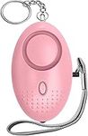 Emergency Personal Safety Alarm | 140DB Security Alarms Keychain with LED Light | Portable Defence Alarm | Self-Protection Loud Alarm | Panic Alarm for Men, Women, Children and Elders. (Pink)