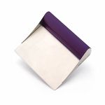 Rachael Ray Tools and Gadgets Stainless Steel Pastry Scraper / Bench Scrape / Kitchen Tool for Baking and Cooking / Dishwasher Safe, Purple