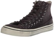John Varvatos Men's Vulc Multi Stud Sneaker, Port, 6 UK