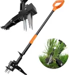 Tovve 4-Claw Weed Puller Tool, 42" Stand Up Gardening Hand Weeding Tool, Upgraded Iron Claw Garden Weeder with D-Handle, Root Weeder Tool with Weed-Eject Design - Standing up Mowing is Easier