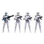 Star Wars 3.75 Inch Action Figure 4-Pack | Phase I Clone Troopers