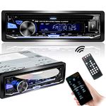 Hengweili Single Din Car Stereo with CD/DVD Player I Bluetooth I FM/RDS/AM Radio I APP Control I MP3 USB SD AUX