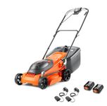 Flymo 36V EasiStore 380R Cordless Lawnmower Kit – x2 18V Power For All Battery and Charger included, 38cm Cutting Width, Striped Lawn Finish, Close Edge Cutting, 45L Grass Box, Lightweight