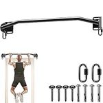 Kipika Heavy Duty Wall Mounted Doorway Pull Up Bar, Multifunctional Chin Up Bar, Portable Fitness Door Bar, Body Workout Home Gym System Trainer Crossfit Training, 96 cm Wide