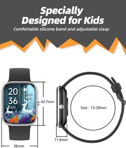 Kids Smart Watch – Black Touchscreen GPS Tracker
