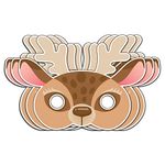 Festiko® Deer Theme Face Masks (24 Pcs), Deer Theme Party Supplies, Return Gifts for Kids, Deer Theme Party Items,Face Masks for Kids