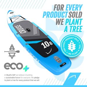 Bluefin Cruise Inflatable SUP Board Set – 6" Thick, Fiberglass Paddle, Kayak Seat