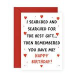 Central 23 Boyfriend Birthday Card - Husband Birthday Card From Wife - Funny Birthday Cards For Women Men Him Her - Gifts For Girlfriend Humour - Comes With Fun Stickers - Made In UK