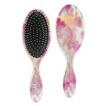 WET BRUSH Original Detangler Brush - Tye Dye, Blush - All Hair Types - Ultra-Soft IntelliFlex Bristles Glide Through Tangles with Ease - Pain-Free Comb for Men, Women, Boys and Girls