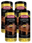 Weiman Wood Cleaner and Polish Wipes - 4 Pack (120 Wipes) - for Furniture to Beautify and Protect No Build-Up Contains Ultra Violet Protection Pleasant Scent Surface Safe - 30 Count Each