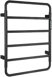 VJASS Towel Warmers,4 Bars Design Stainless Steel Heated Towel Rack with Built-in Timer, Wall-Mounted Bath Towel Heater for Bathroom (Matte Black)