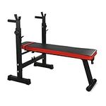 Home Gym Olympic Foldable Commercial fitness bench press，Multifunctional Weight-Lifting Bed Does Not Include Barbell for Full-Body Workout