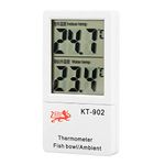 Aquarium Thermometer, LCD Digital Aquarium Thermometer, Fish Tank Water Terrarium Temperature LCD Digital Dual Temperature Display Meter Fish Tank Thermometer for Indoor and Aquarium Fish Tank