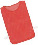 Champion Sports Deluxe Adult Mesh Pinnie, Red - 12 Pack