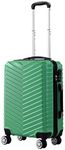 Slimbridge 20" Inch Luggage Suitcase Trolley Travel Packing TSA Lock Hard Shell Wheels Spinner Carry-On Luggages Suitcases Green