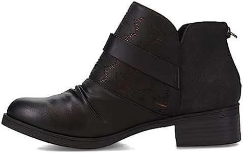 Blowfish Malibu Women's Valari Ankle Boot, Blk Loca Sherf/Dertrattleprosp, 8.5