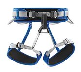 Petzl, Corax, Harness For Climbing And Mountaineering Multipurpose, Blue, 2, Unisex-Adult