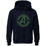 TAANIZLAND Clothing's Hoodie for Mens | Avengers Logo Printed Stylish Trendy Hoodies (in, Alpha, XL, Regular, Navy_0919)