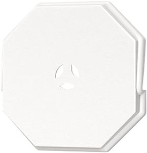 Vinyl Siding Mounting Blocks, Siding Mounting Kit, 130110006001 Octagon Mounting Block, Siding Mounting Plate for 1/2 inch Lap Double and 4 inch Height Siding, White