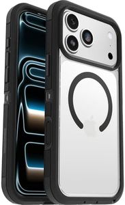 OtterBox Defender Series Pro XT Clear MagSafe Case for iPhone 17 Pro Max, Shockproof, Drop Proof, Ultra-Rugged, Protective Case, 7X Tested to Military Standard, Clear/Black