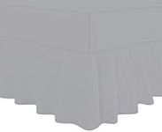 Fitted Valance Sheets Double Bed – Noor’s Collections Silver Valance Sheet Double | Double Bed Sheet Plain Dyed Poly Cotton Extra Deep Frilled Valance Bedsheets for Double Bed