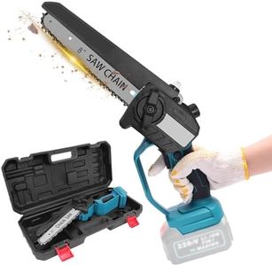 Yofuly Mini Akku Kettensäge für Makita 18V Akku, 8 Zoll Mini Elektro Handkettensäge, Kabellose Tragbare Einhand-Kettensäge für Gartenarbeit, Holzschneiden und Beschneiden (Ohne Akku)