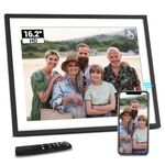 BSIMB Digital Photo Frame, 16.2 Inch Large Digital Picture Frame Photo Frame Electronic 32GB IPS HD Touchscreen Remote Control, Share Photos/Video via App/Email, Auto-Rotate, Wall-Mounted