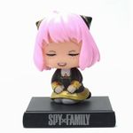 Daiyamondo Super Hero Anime Action Figure Bobble Head for Car Dashboard Office & Study Table Decoration for Everyone (Spy Pink Girl)