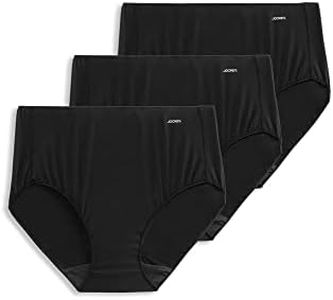 Jockey Women's Underwear No Panty Line Promise Hip Brief - 3 Pack, Black, 9
