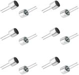 Fielect 20Pcs 6050P-50DB Electret Microphone Pickup 6mm x 5mm Cylindrical Condenser MIC with Pins for PCB