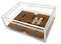 HUMI-SMART Desktop Humidor with Cedar Holds up to 14 Churchill and 22 Robusto