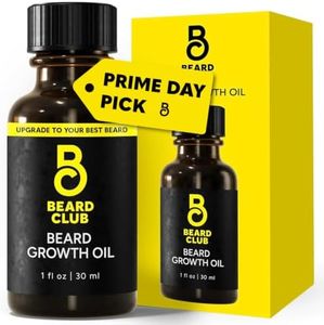 Beard Club - Beard Growth Serum with Natural Castor, Coconut and Avocado to Grow a Thicker, Fuller Beard, Fill in Patches and Stimulate Healthier Facial Hair Growth
