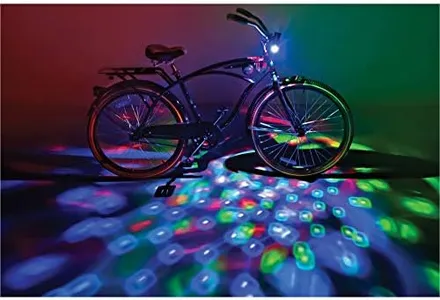 Brightz Bike Lights for Night Riding Disco Bike Light CruzinBrightz RGB Red Blue Green Cool Burning Man Lights Bicycle Lights Bikes for Men Lights for Bike Wheel Lights Bike LED Light Scooter Light