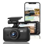 Miofive Dash Cam Front for Car 4K/2160P Dash Camera with 5G WiFi and Bluetooth APP,Built-in GPS 3.0" IPS Screen Dashcam 140° Wide Angle, G-Sensor, HDR, Night Vision, 24H Parking Mode