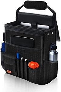 Car Organizer for Front Seat, Passenger Seat, Backseat- Hanging Car Seat Storage Organizer for Office Kids Suplly,Truck Cab Organizer with Separately Pokect for Laptop, Multiple Pockets, Cup Holders