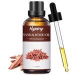 Hyppry 100ml Sandalwood Essential Oils, 100% Pure Natural Sandalwood Oil for Diffuser, Aromatherapy, Relaxation, Yoga, DIY Candle, Perfume Making