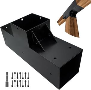 DEVALLEY 3-Way T-Shape Pergola Bracket Kit,Woodwork Brackets with Screws for 4x4(Actual:3.5"x3.5") Wood Beams for Patio Pergola,Log Cabin Gazebo W/Hardware(1Pack), DEVALLEY43