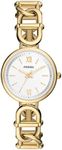 Fossil Women's Carlie Quartz Stainless Steel Three-Hand Watch, Color: Gold (Model: ES5272)