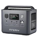 AFERIY Portable Power Station 800W/512Wh (1600W Surge) LiFePO4 UPS Pure Sine Wave, Fully Charged in 1.5 Hours, 3500 Cycles +, 8 Output ports Solar Generator for Home CPAP Camping Travel RV Emergency