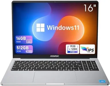 ACEMAGIC 16 inch Laptop Computer Powered by N95 Processor,16GB DDR4 RAM 512GB SSD,FHD 1920 * 1200P,WiFi,BT5.0,Type_C,38Wh Battery