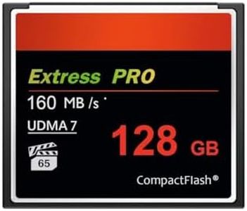 HSANYIUR 128GB CompactFlash Card,UDMA Speed Up to 160MB/s,Original CF Card Camera Memory Card