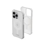 UAG Designed for iPhone 14 Pro Case Clear Frosted Ice 6.1" Essential Armor Built-in Magnet Compatible with MagSafe Charging Ultra Thin Ergonomic Translucent Protective Cover by URBAN ARMOR GEAR