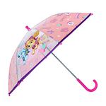 Vadobag Paw Patrol Children's Umbrella for Girls in Pink and Transparent, pink