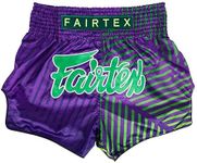 Fairtex Men's Boxing Shorts Training Martial Arts, Racer Purple, X-Large