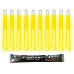 Cyalume ChemLight Military Grade Chemical Light Sticks, Yellow 6" Long, 12 Hour Duration (Pack of 30)