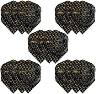 Harrows Taipan Dart Flights | 5 x sets Darts Flights (15 Flights Total) I 100 Micron Dart Flights I Premium Extra Strong Made in UK I Professional Darts Accessories I Gold Dart Flights