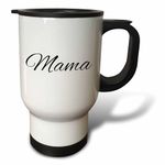 3dRose Mama-Word for Mom in Different Languages-Mother in Dutch, Polish-Travel Mug, 14 oz, Stainless Steel, White, 8.57 x 11.83 x 15.24 cm