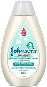 Johnson's Baby newborn bath wash and shampoo, cotton touch body wash, 400ml