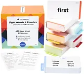 Think Tank Scholar 652 Sight Words/Phonics Flash Cards, Learn to Read: CVC Blends, Short/Long Vowel Sounds, Dolch & Fry High Frequency Site Words + Games: Preschool PreK Kindergarten 1st 2nd 3rd Grade