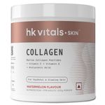 HealthKart hk vitals Skin Radiance Marine Collagen Supplement (Watermelon, 200g) |Vitamin C, E, Sodium Hyaluronate | For Healthy Skin, Hair & Nails